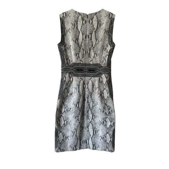 DVF Bey Snake Print Textured Sleeveless Stretch Sheath Dress Size 8 Reg. $398 - Picture 8 of 14